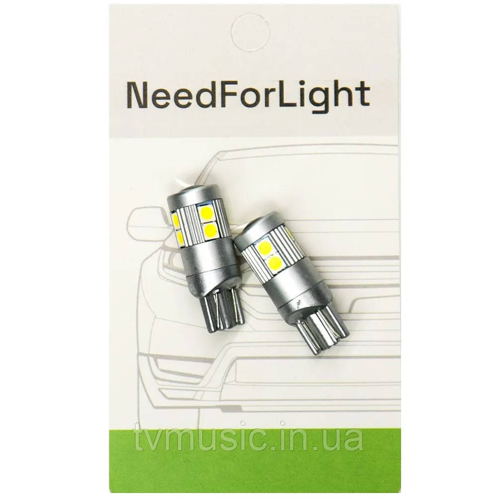 Автомобільні LED лампи NFL Shine T10 White (2 шт.), фото 1