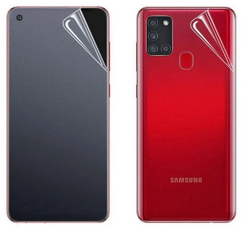 Броньована гідрогелева плівка Samsung Galaxy | Матова прозора (комплект 2-в-1), фото 1