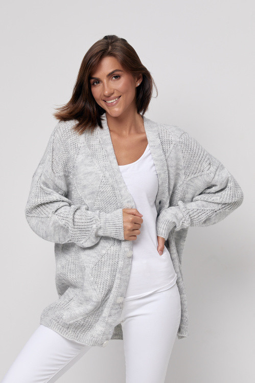 Кардиган 235 світло-сірий 48-54, фото 1