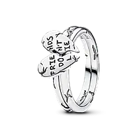 Срібна каблучка Pandora «Друзі не брешуть» роз'ємна Дивні дива 193575C00 16 мм