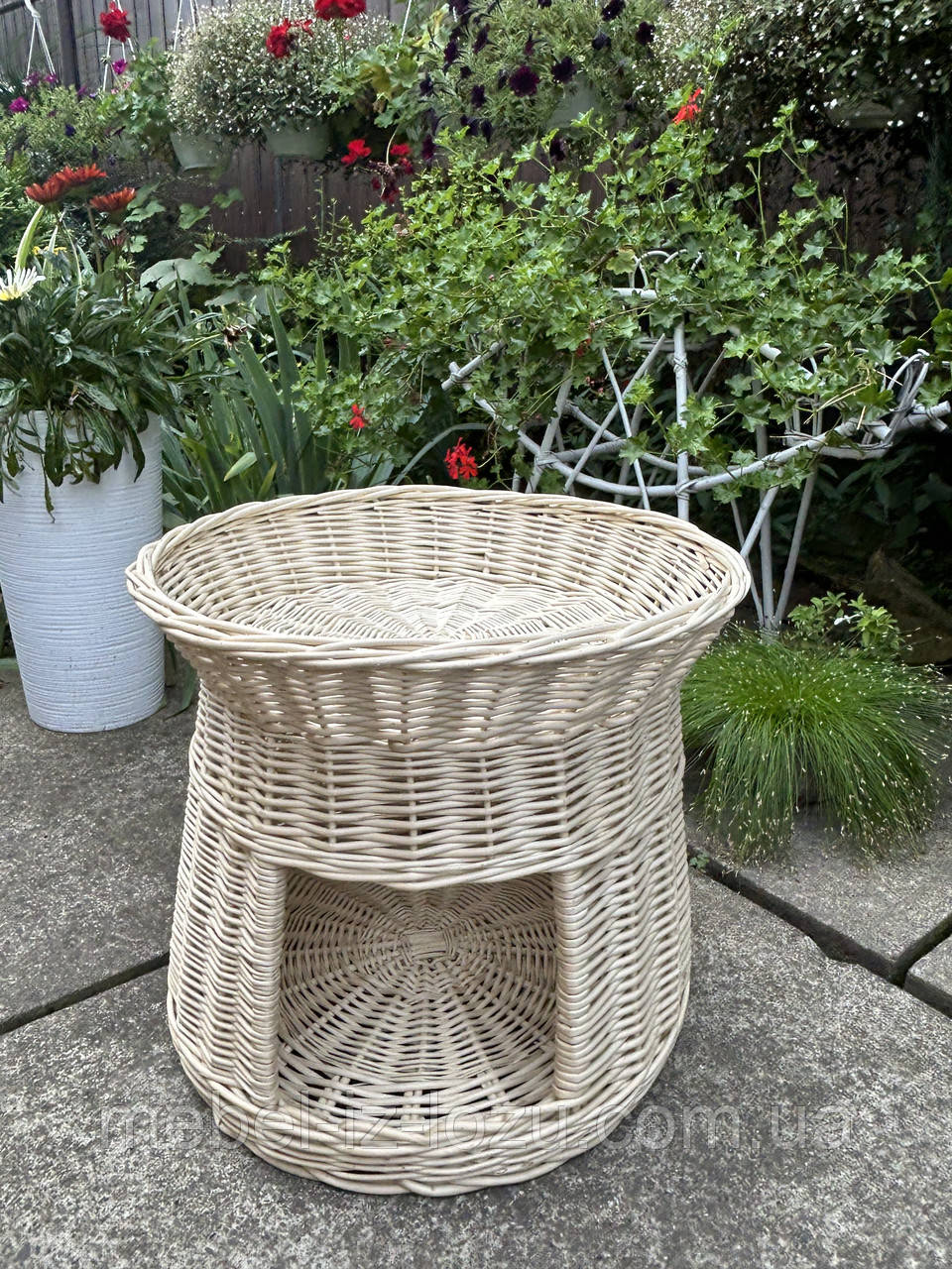 Лежак Круглий Вибілений, фото 1