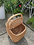 Кошик пікніковий з цільної лози, фото 5