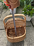 Кошик пікніковий з цільної лози, фото 8