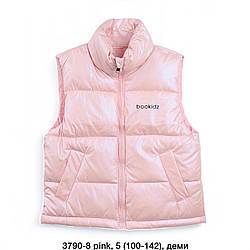Дитяча рожева жилетка "Фабричний Китай" Розміри: 5,6,7,8,9 років (18111-3)