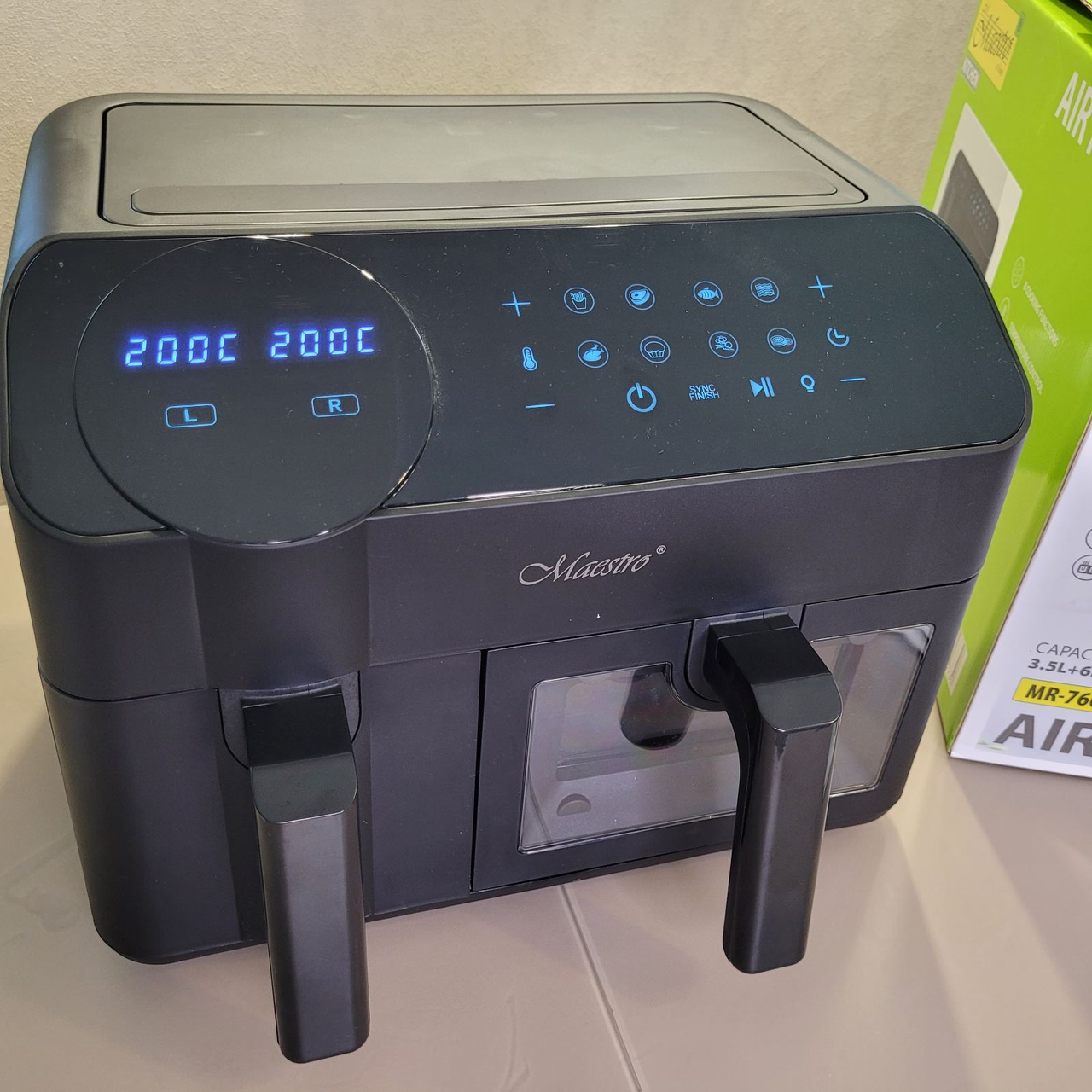 Аерофритюрниця мультипіч Maestro 3,5 л + 6 л MR-760, фото 1