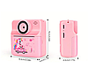 Фотоапарат дитячий миттєвого друку та запису SDV-787 рожевий, фото 7