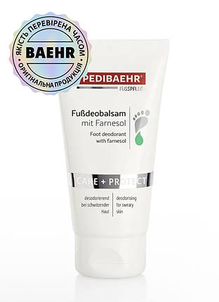 БАЛЬЗАМ З ФАРНЕЗОЛОМ ДЛЯ НІГ 75МЛ (DEODORANT FOOT BALM), PEDIBAEHR, фото 1