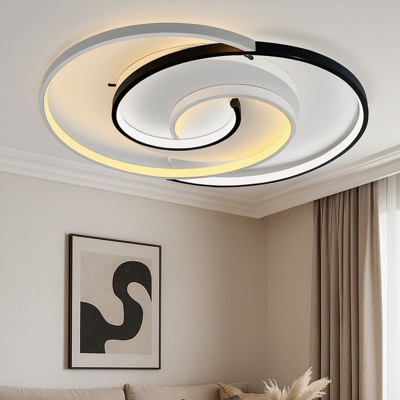 Круглий Led люстра до 18 м² з пультом 90 Вт (DOMINO коло 220555), фото 1