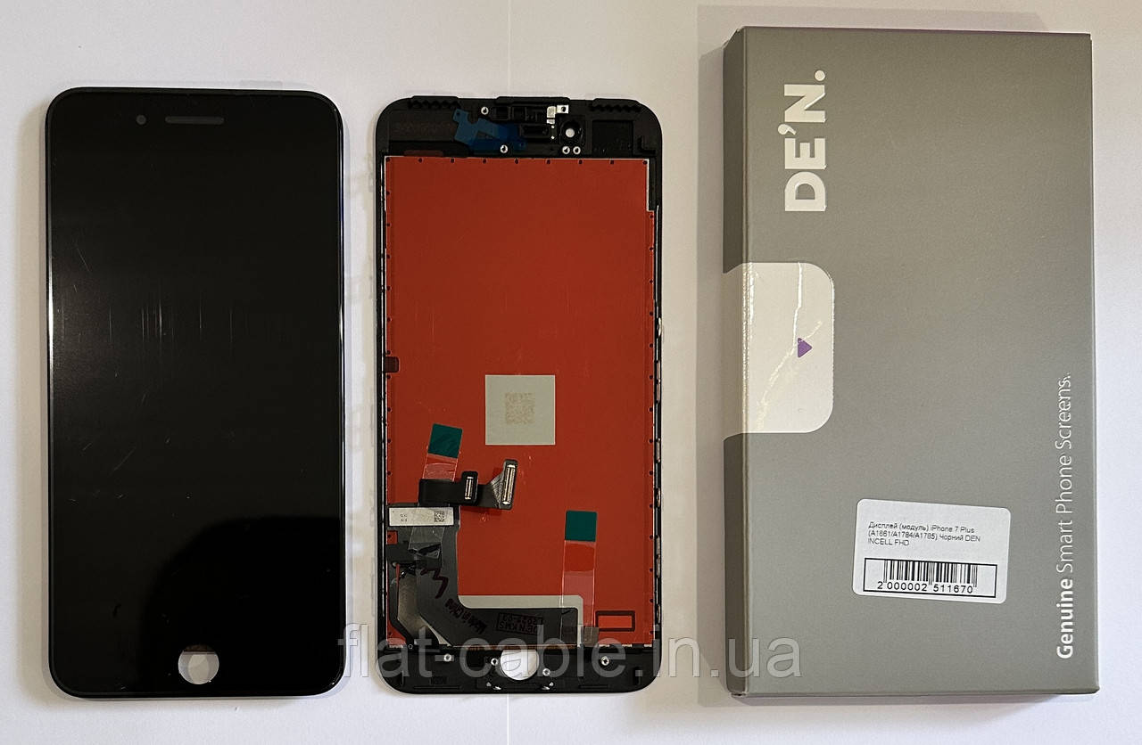 Дисплей (модуль) iPhone 7 Plus (A1661/A1784/A1785) Чорний DEN INCELL FHD