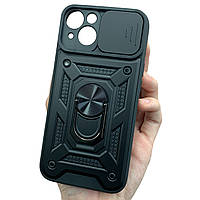 Чохол для Apple iPhone 13 протиударний чохол зі шторкою для камери чорний