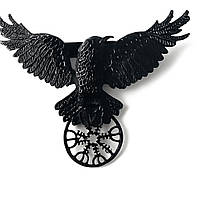 Металлическая заколка-баретта Raven (Ворон), винтажный нордический стиль Guiya Raven-051