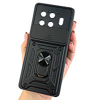 Чохол для Tecno Spark 20 Pro Plus (KJ7) протиударний чохол зі шторкою для камери чорний