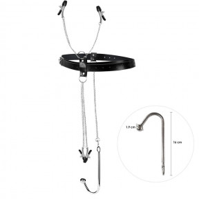 Бондажний набір з металевим анальним гаком 1 Art of Sex Blanca Bondage set with anal hook 1
