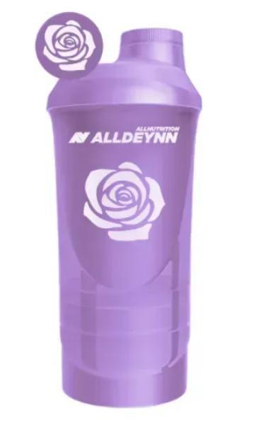 Шейкер All Nutrition ALLDEYNN 600 мл + 350 мл Purple Rose, фото 1