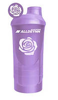 Шейкер All Nutrition ALLDEYNN 600 мл + 350 мл Purple Rose