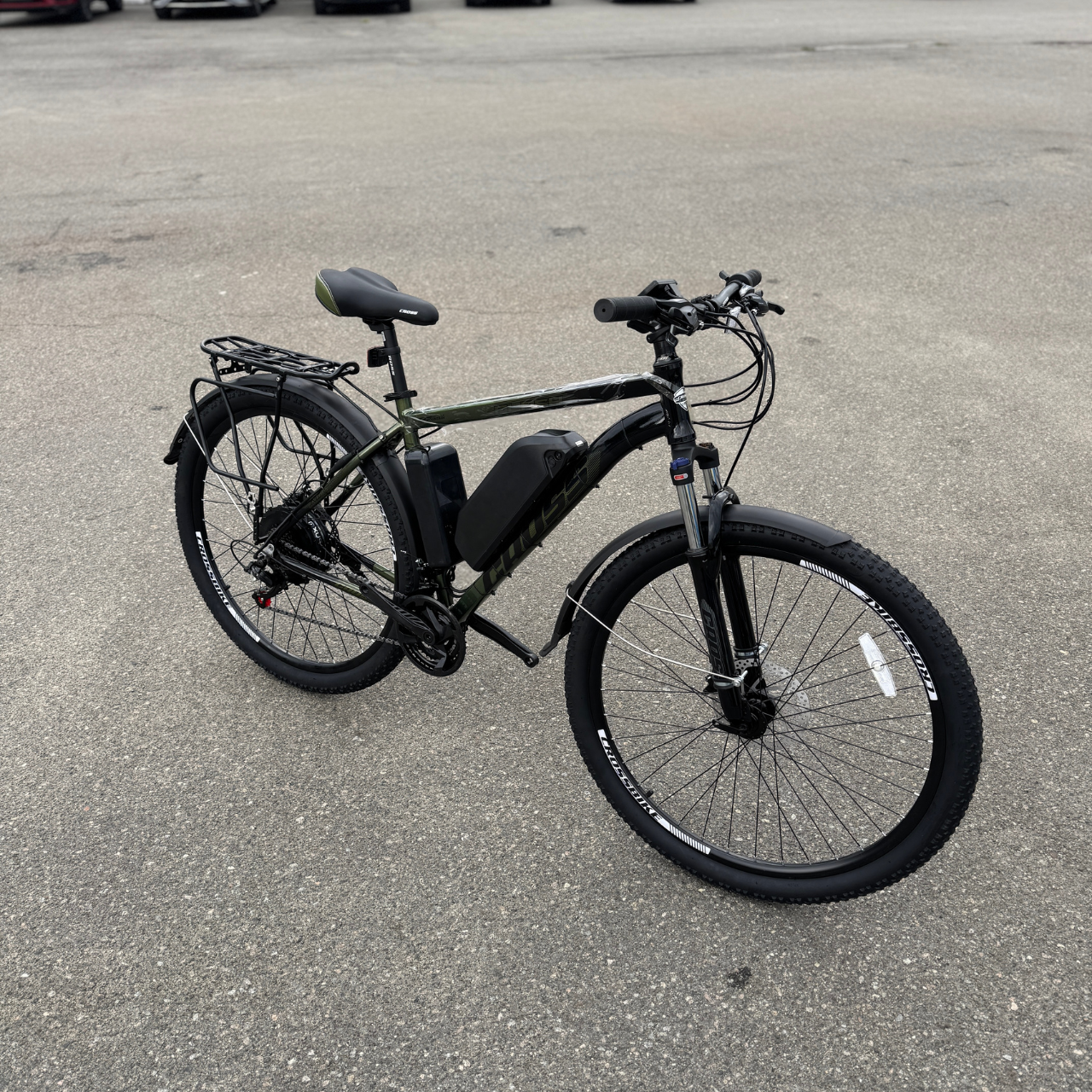 Велосипед з Е-комплектом з багажником 29" Flash 2025 48 В 500Вт MXSUS 10 Ah/ до 35 км запас ходу+дисплей LSD10+Pas-ассистент