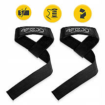 Лямки для станової тяги 4FIZJO Deadlift Straps Black (P-5905973402279), фото 4