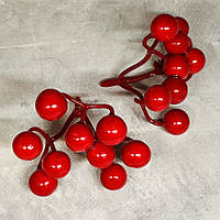 Гілочка (добавка) -Калина, розмір однієї 6*7 см, пінопласт, арт 018978, червоний, 1 пара, Червоний