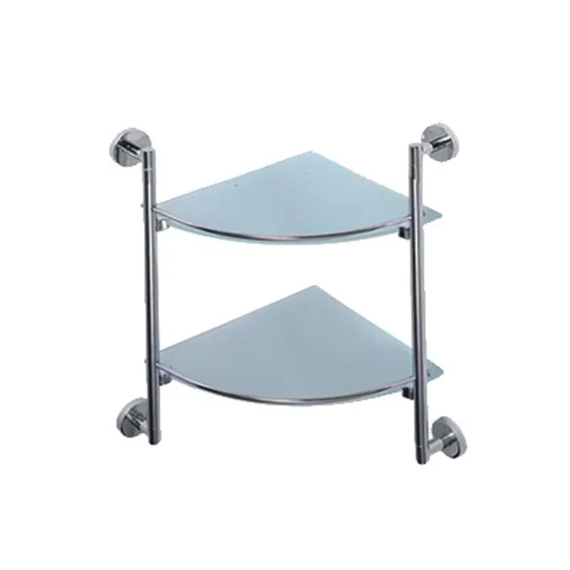 Полиця кутова скляна Haiba HB1707-2 двоярусна (HB0734), фото 1