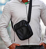 Практична чоловіча сумка барсетка, Сумка через плече кежуал чоловіча для документів зручна QE-63, фото 4