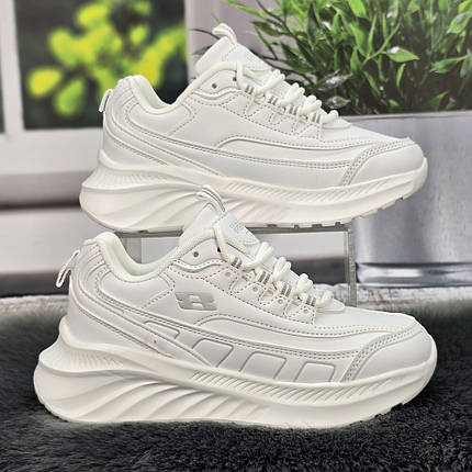 Кросівки жіночі FDEK білі на об'ємній підошві демісезонні 5934-2, фото 1