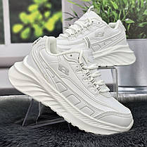 Кросівки жіночі FDEK білі на об'ємній підошві демісезонні 5934-2, фото 3