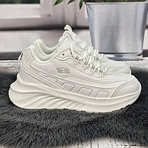 Кросівки жіночі FDEK білі на об'ємній підошві демісезонні 5934-2, фото 4