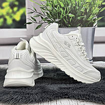 Кросівки жіночі FDEK білі на об'ємній підошві демісезонні 5934-2, фото 5