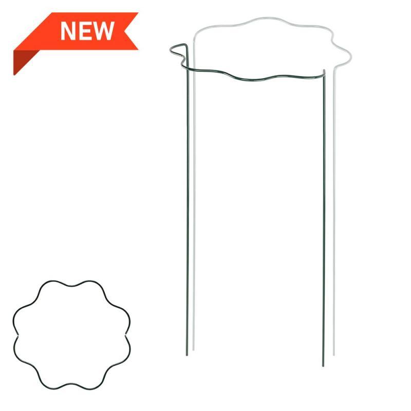 Хвиляста кільцева опора для рослин 1/2 кола, Ø 30 см, висота 85 см, TYRP4F3085, фото 1