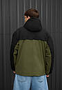 Двоколірна чоловіча куртка Staff skay khaki & black, фото 2