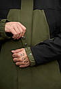 Двоколірна чоловіча куртка Staff skay khaki & black, фото 5