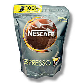Кава 200 грамів Nescafe Espresso розчинна з густою пінкою
