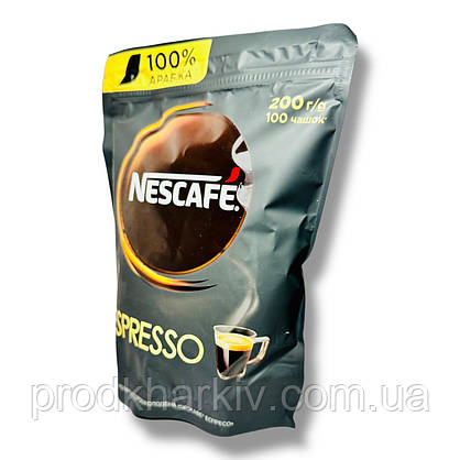 Кава 200 грамів Nescafe Espresso розчинна з густою пінкою, фото 2