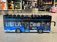 Автобус JS122-122A 2 кольори, музичний, світло, на батарейках (таблетках), в коробці, 33-15,5-9 см., фото 5