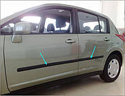Молдинги на двері для Nissan Tiida C11 2004-2012