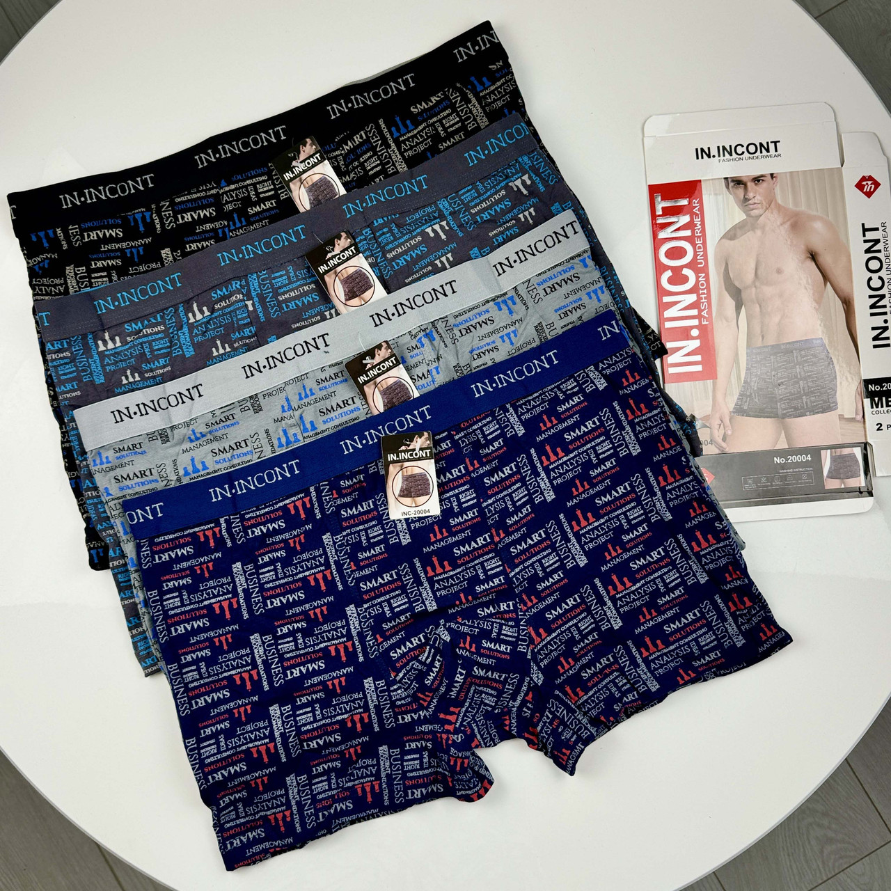 Чоловічі бавовняні труси боксери In.Incont #20004, фото 1