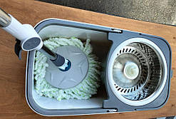 Набір швабра та відро центрифуга - функція самооджим + 2 ганчірки мікрофібра