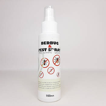 Спрей від клопів та побутових шкідників BEDBUG & PEST SPRAY, 100 мл (X-2238)