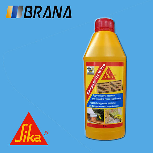 Sikagard®-71 W Pro Гідрофобне покриття для фасадів / безбарвне 1л, фото 1
