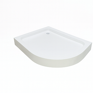 Душовий піддон KO&PO 157 L 120x80х15 см лівий асиметричний акриловий асиметричний