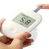 Цифровий глюкометр G-171 для вимірювання рівня цукру в крові Білий, фото 3