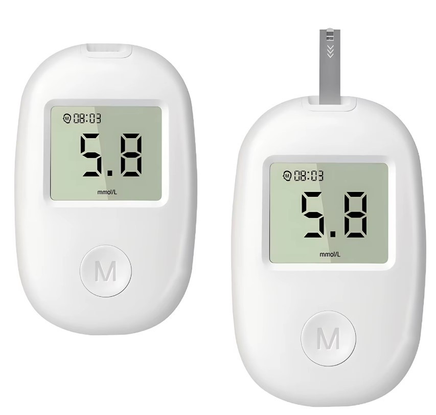 Цифровий глюкометр G-171 для вимірювання рівня цукру в крові Білий, фото 1