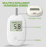 Цифровий глюкометр G-171 для вимірювання рівня цукру в крові Білий, фото 5