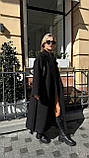 Жіноче утеплене кашемірове пальто на запах, фото 7