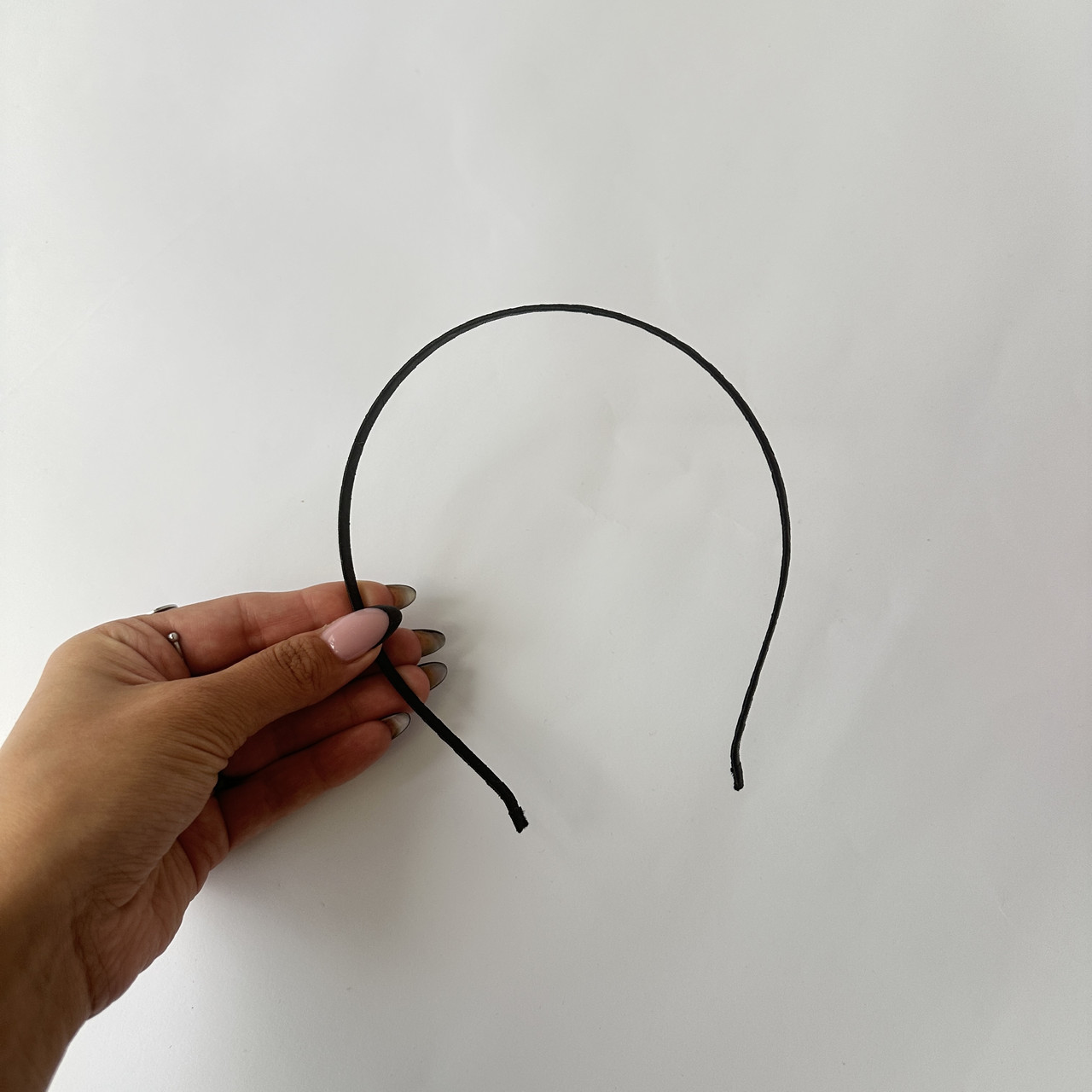 Основа для обруча металева чорна, 13 см (тягнеться), фото 1