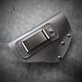 Шкіряна кобура для ФОРТ 12/17 (прихованого носіння, двостороння) чорна від DOT-ARMS