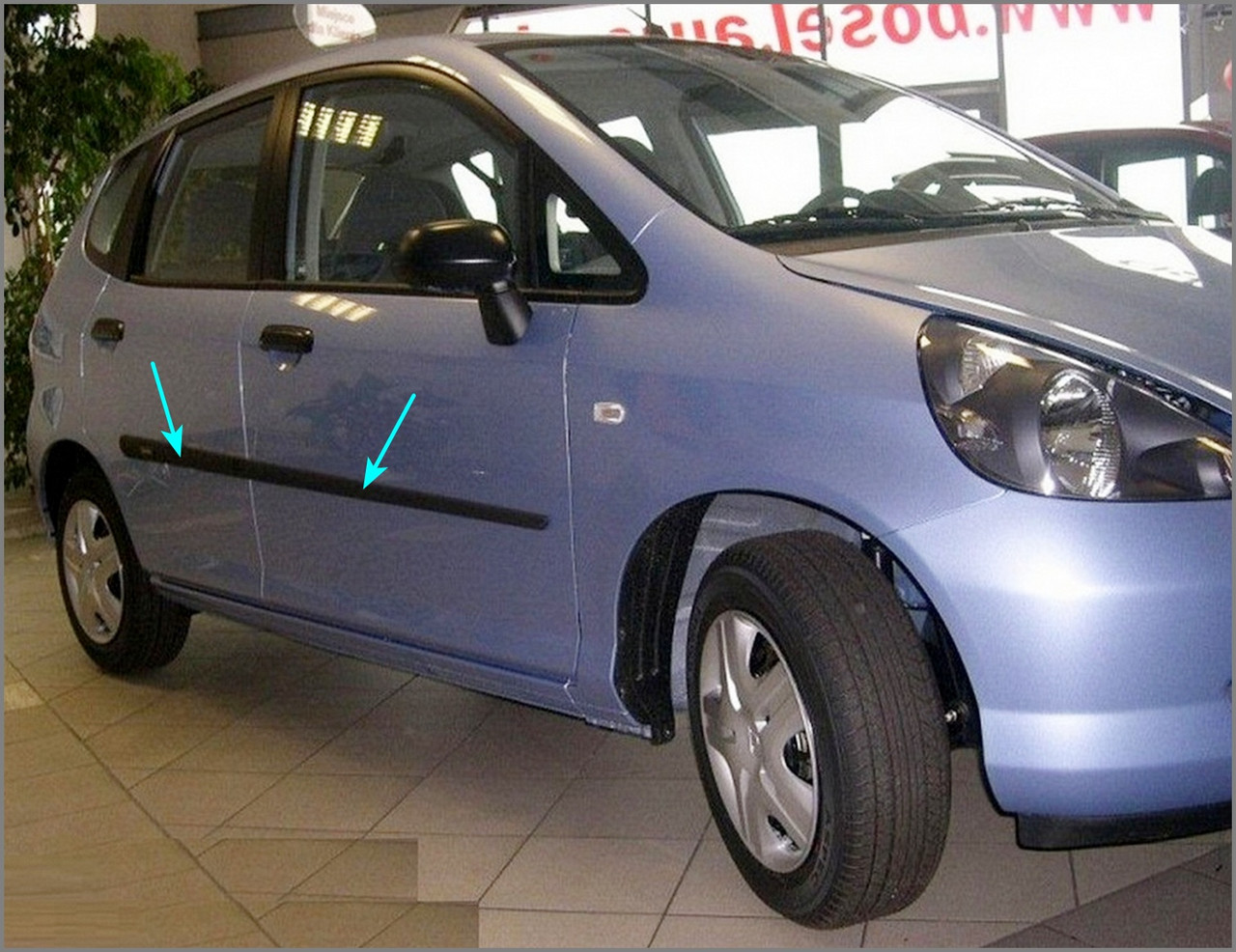 Молдинги на двері для Honda Jazz / Fit (GD) Mk1 2001-2008, фото 1