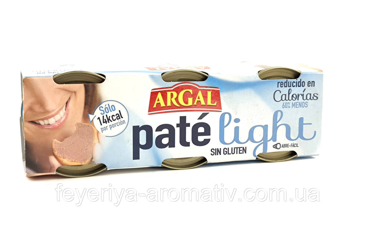 Паштет зі свинячої печінки Argal Light, 3×80 г