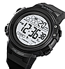 Годинник чоловічий наручний спортивний Skmei 2260 (Чорний з білим), фото 2