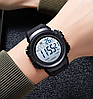 Годинник чоловічий наручний спортивний Skmei 2260 (Чорний з білим), фото 8